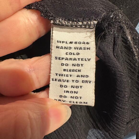 Style & co. Sheer Dress Large Embroidered Sequined Tunic Coverup Boho Whimsygoth - Picture 7 of 8